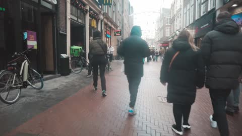 AMSTERDAM NETHERLANDS WALKING TOUR JANUARY 2023