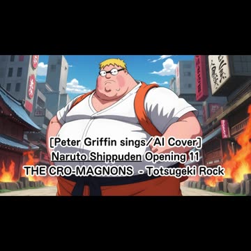 [Peter Griffin sings/AI Cover] Naruto: Shippuden Opening 11 | THE CRO-MAGNONS - Totsugeki Rock 突撃ロック