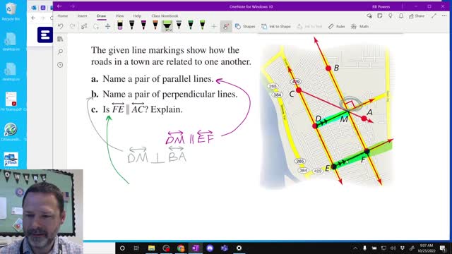 DI Geometry Section 3-1 Parallel and Perpendicular Postulates Part 1