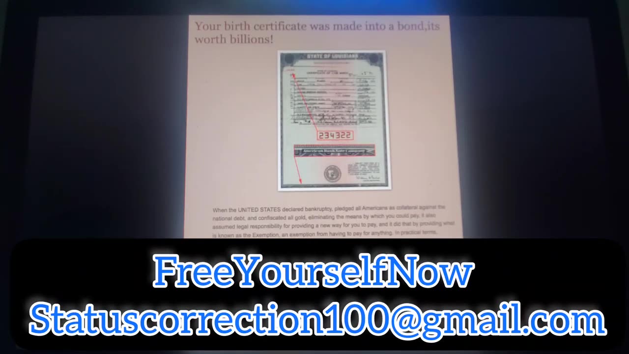 Your Birth Certificate Bond is Worth Billions & How to Utilize it