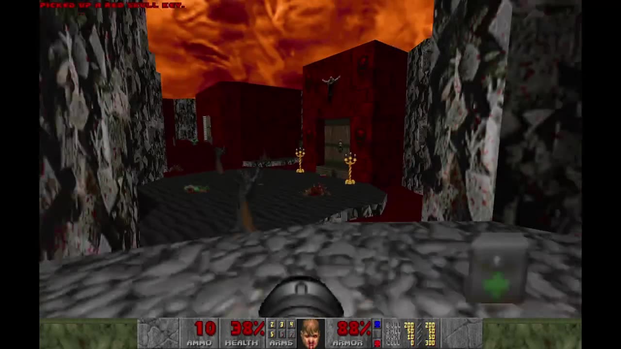 Deathless (Doom II mod) - Deathless - Forlorn Morgue (E3M3) - 100% completion