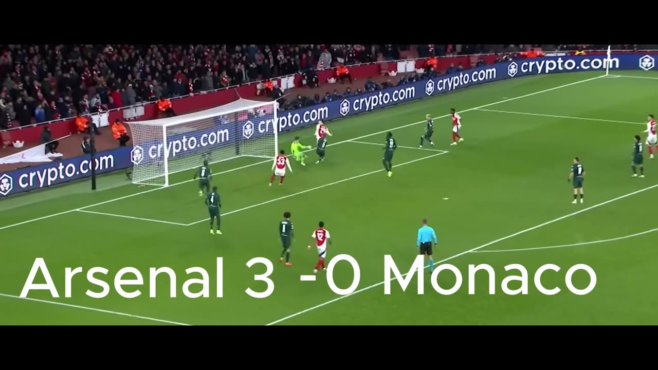 Champions League Highlights | Arsenal 3 - 0 Monaco