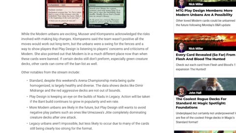 Whats getting unbanned next in modern?