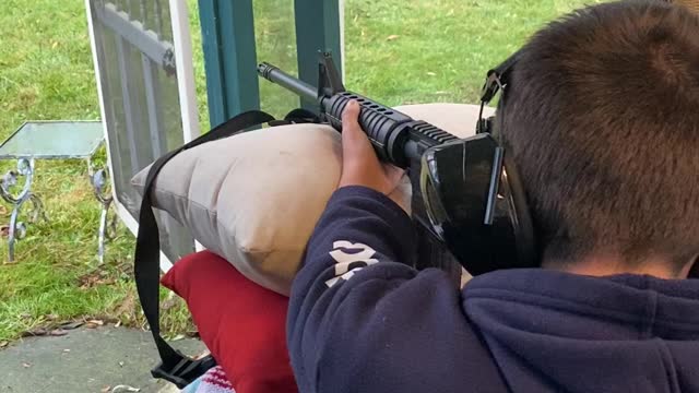 Son’s First Time on AR-15 (3 out of 3 in the Target’s Head!)
