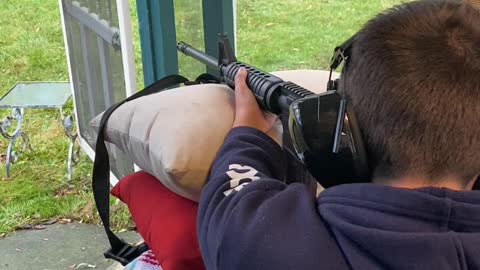 Son’s First Time on AR-15 (3 out of 3 in the Target’s Head!)