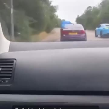 Shocking moment Lamborghini crashes head on into Royal Mail van