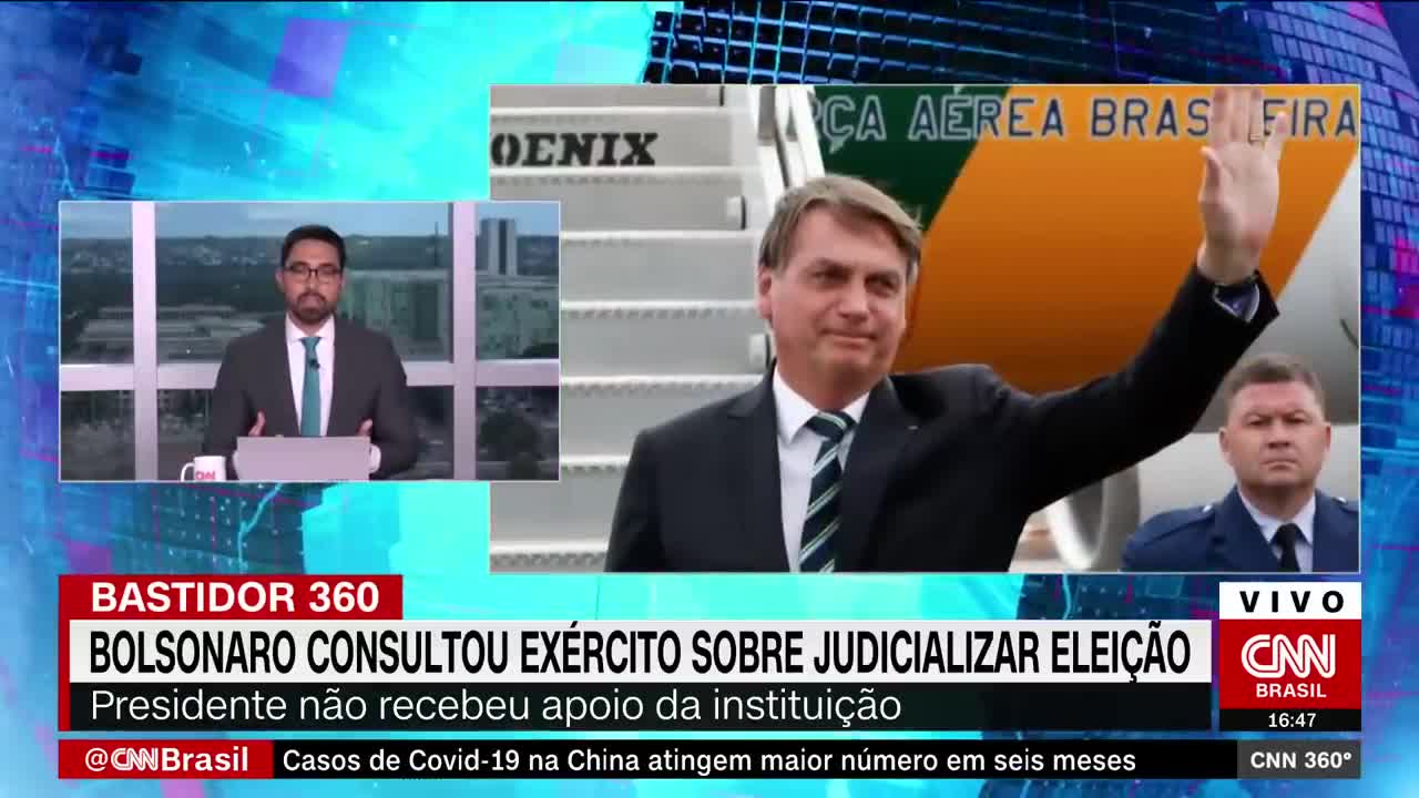 Bolsonaro consultou o Exército sobre judicializar a eleição | CNN 360º