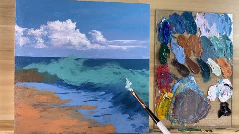 How to Paint Waves / Acrylic Painting / Correa Art