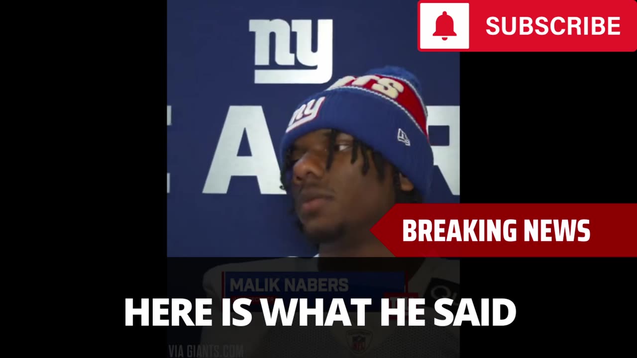 Malik Nabers Talks Viral Comment, Daniel Jones