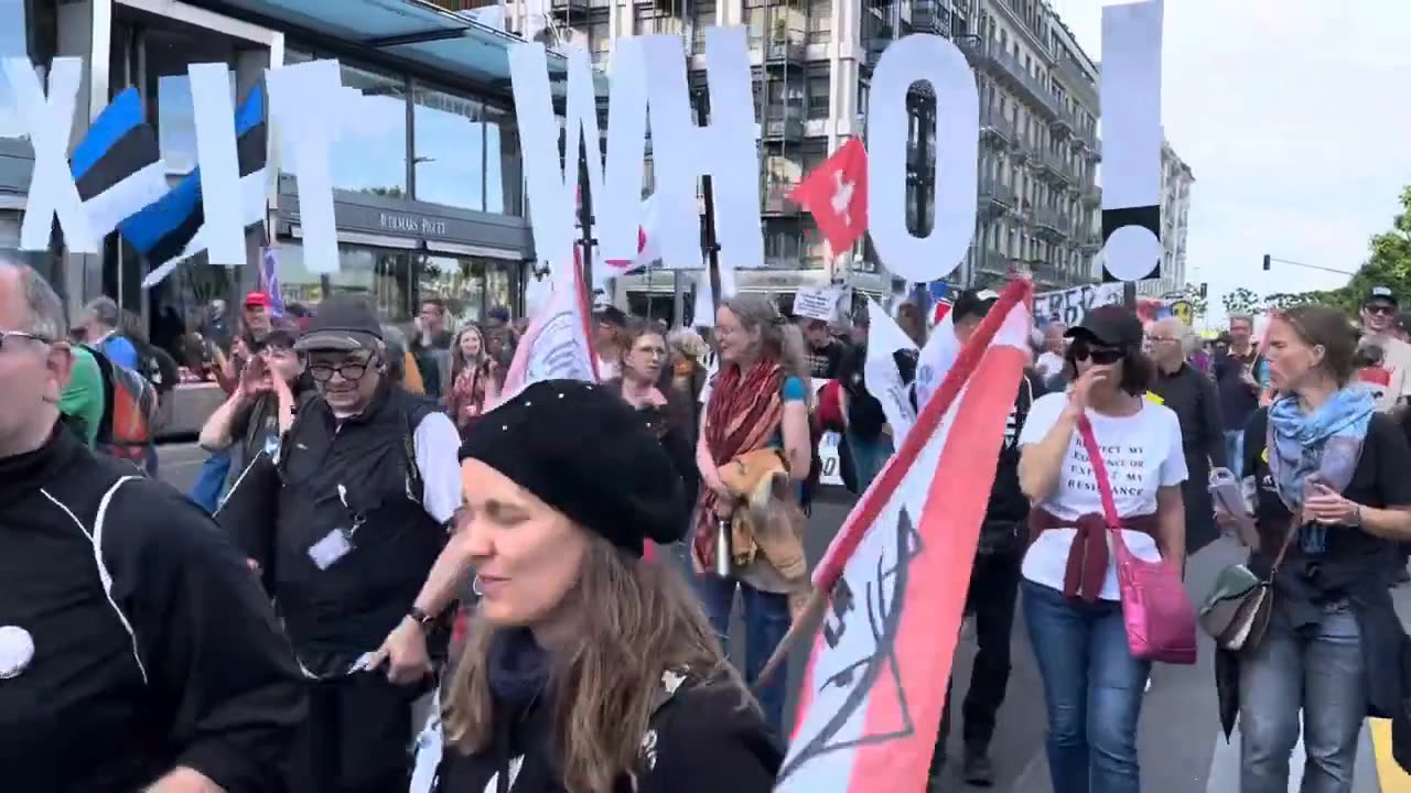🇨🇭Genewa 1 czerwca 2024. Rajd przeciwko WHO Lektor PL