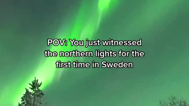POV: You just witnessed the northen lights for the first time in Sweden