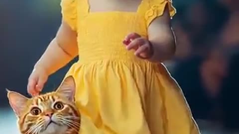 A baby orange cat