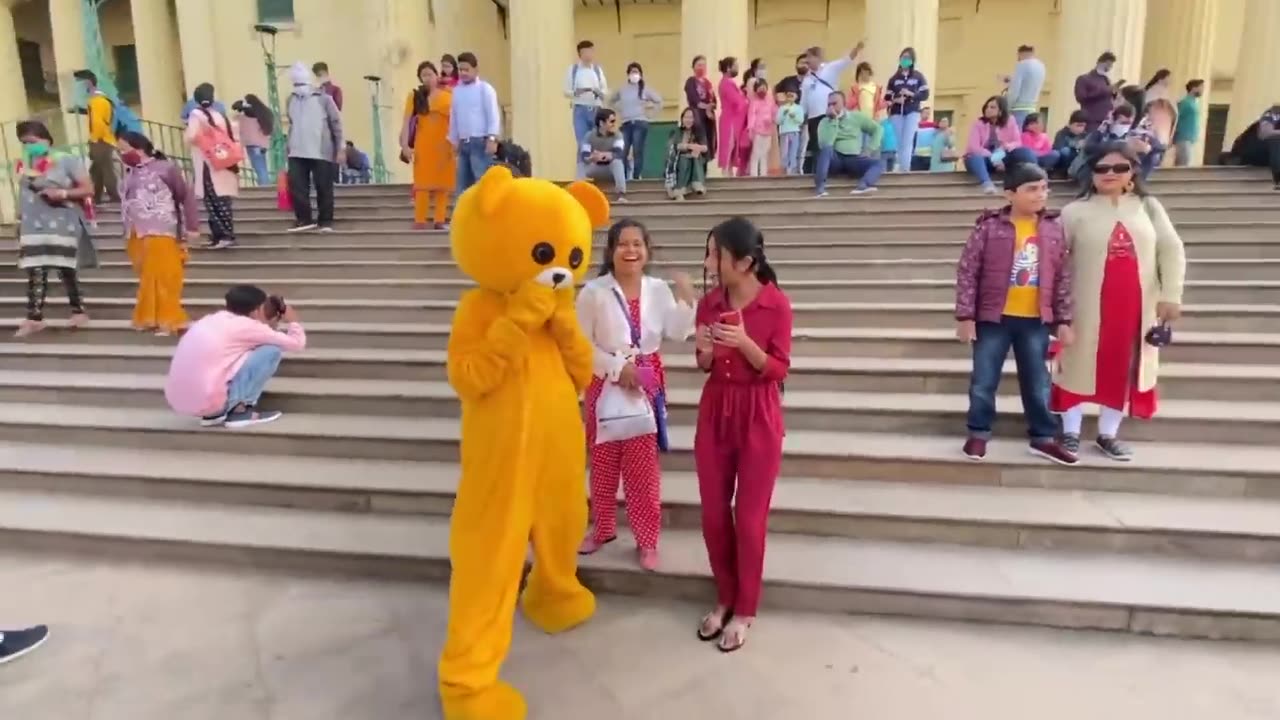 ,🤣Teddy bear funny pranks 🥰teddy bear prank on cute girls.