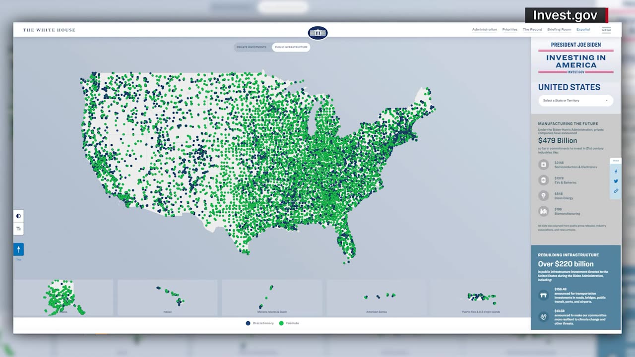 White House rolls out ‘Invest in America’ website to highlight Biden’s domestic projects