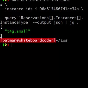 aws: Change EC2 instance type