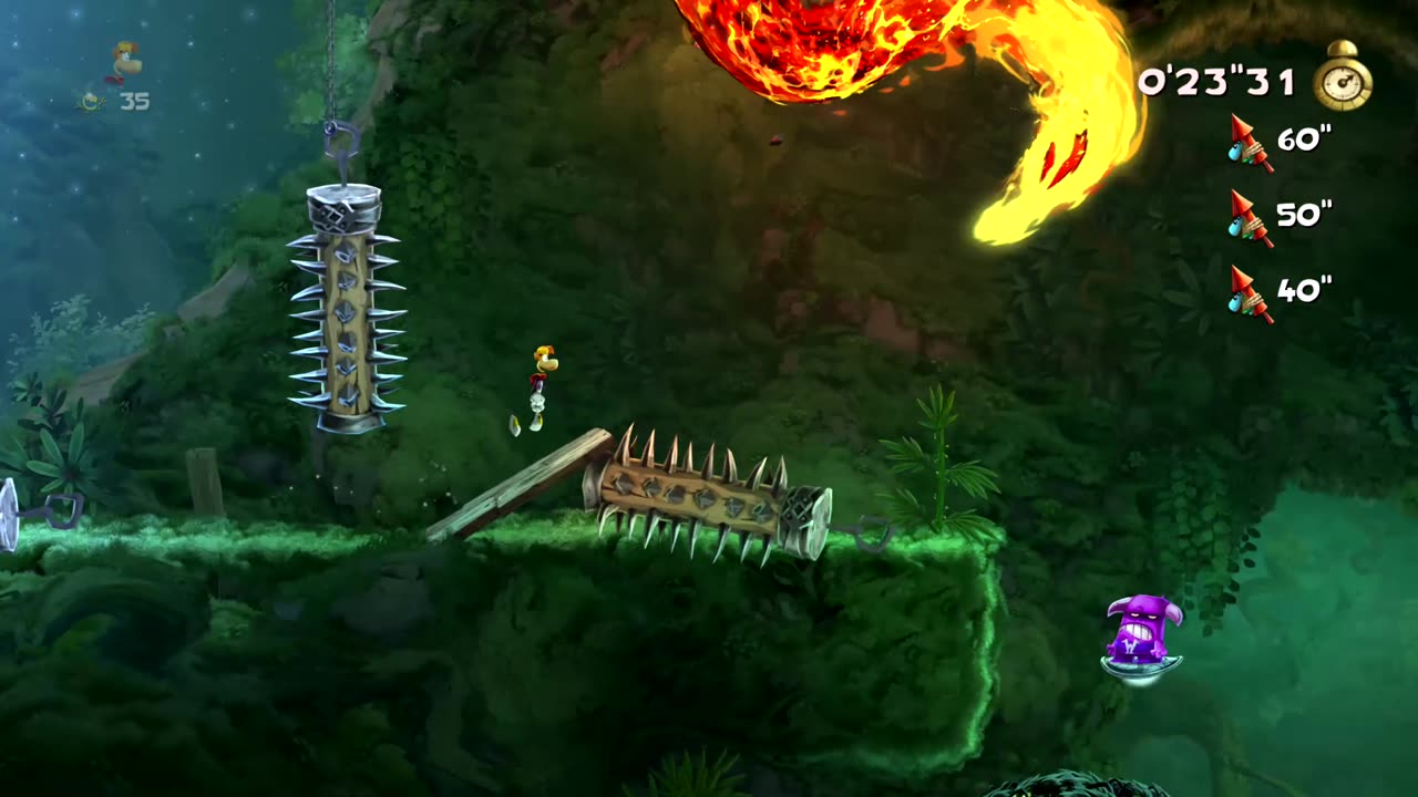 Rayman Legends Ropes Course - Invaded