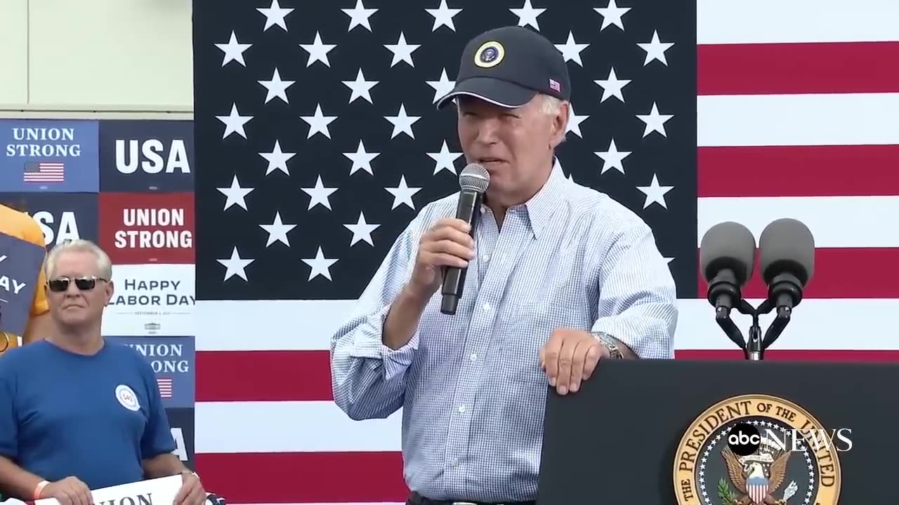 Biden takes aim at Trump's record in Labor Day speech.