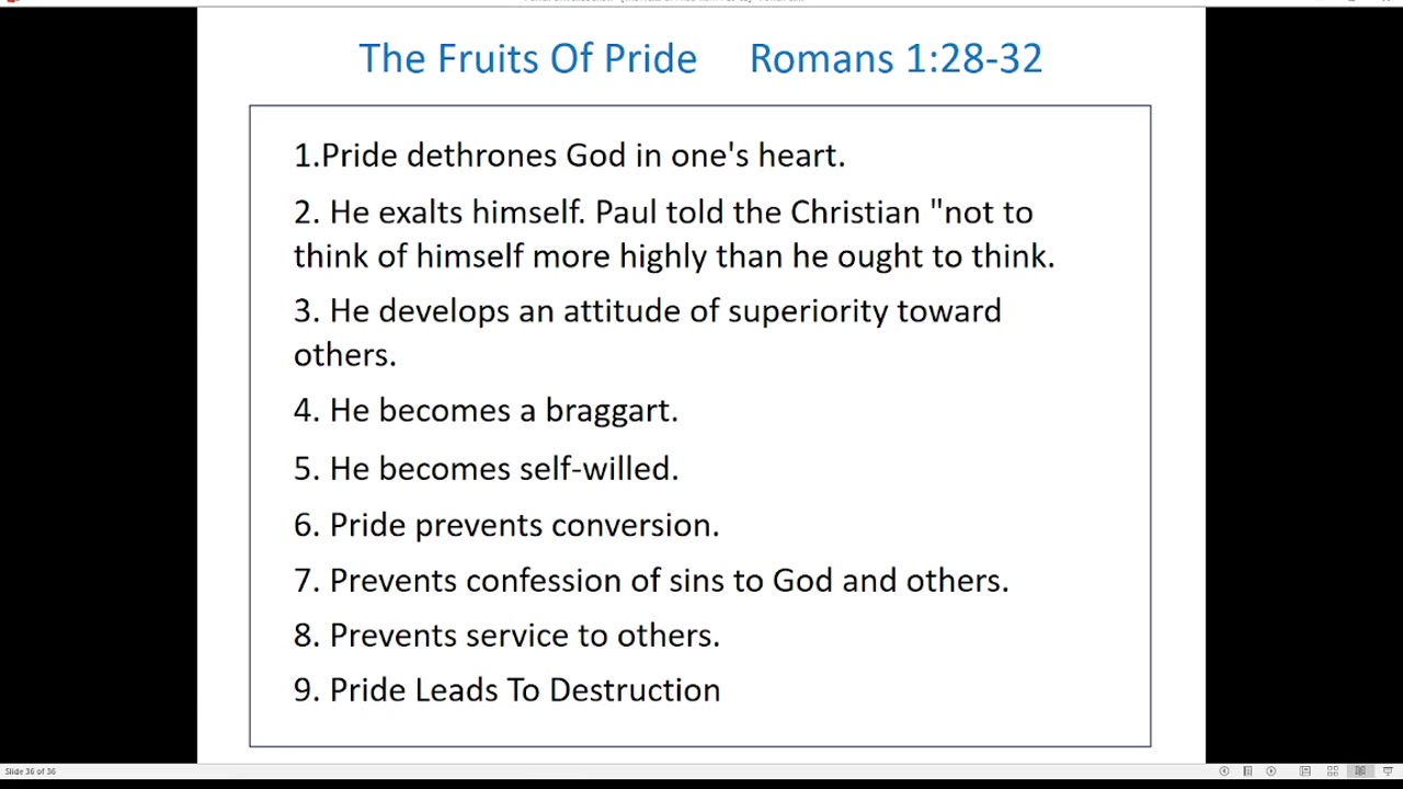 The Fruits Of Pride