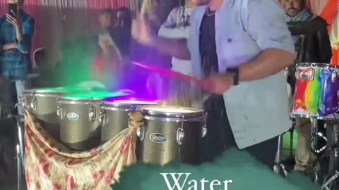 Whater drum show