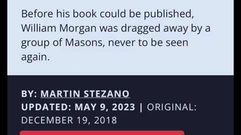 One Man Exposed the Secrets of the Freemasons. His Disappearance Led to Their Downfall