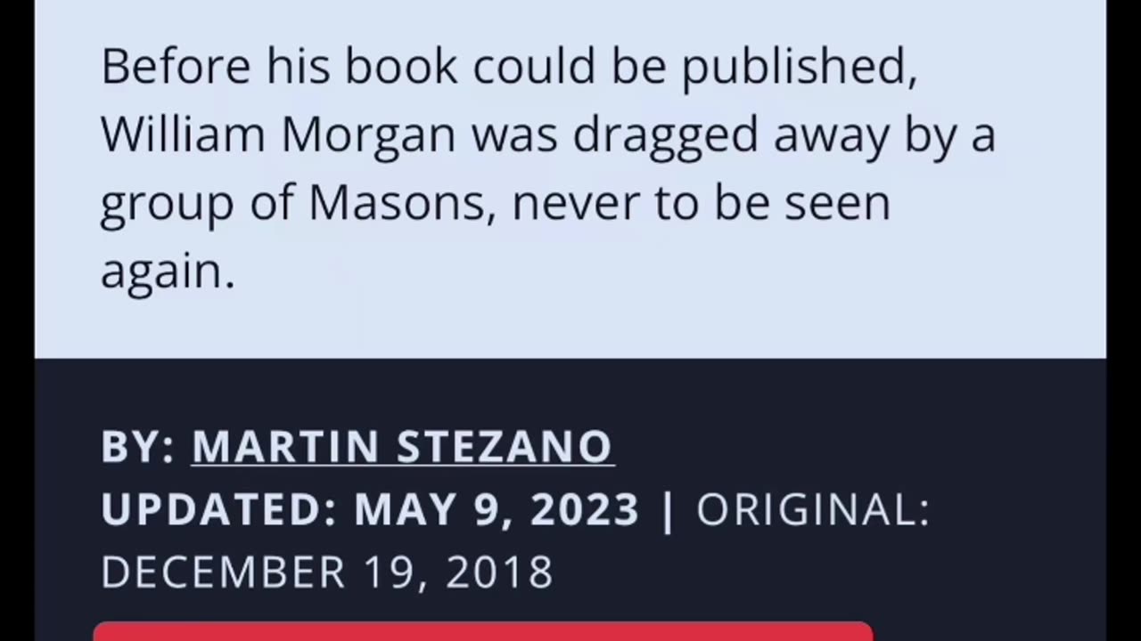 One Man Exposed the Secrets of the Freemasons. His Disappearance Led to Their Downfall