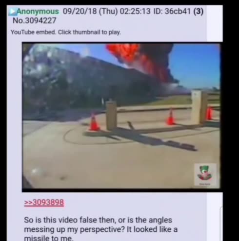 911 Missle hitting Pentagon