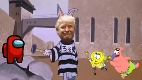 SpongeBob And Patrick Are Pretending To Be Imposters While Donald Trump Does Hard Labor In Prison 🤣