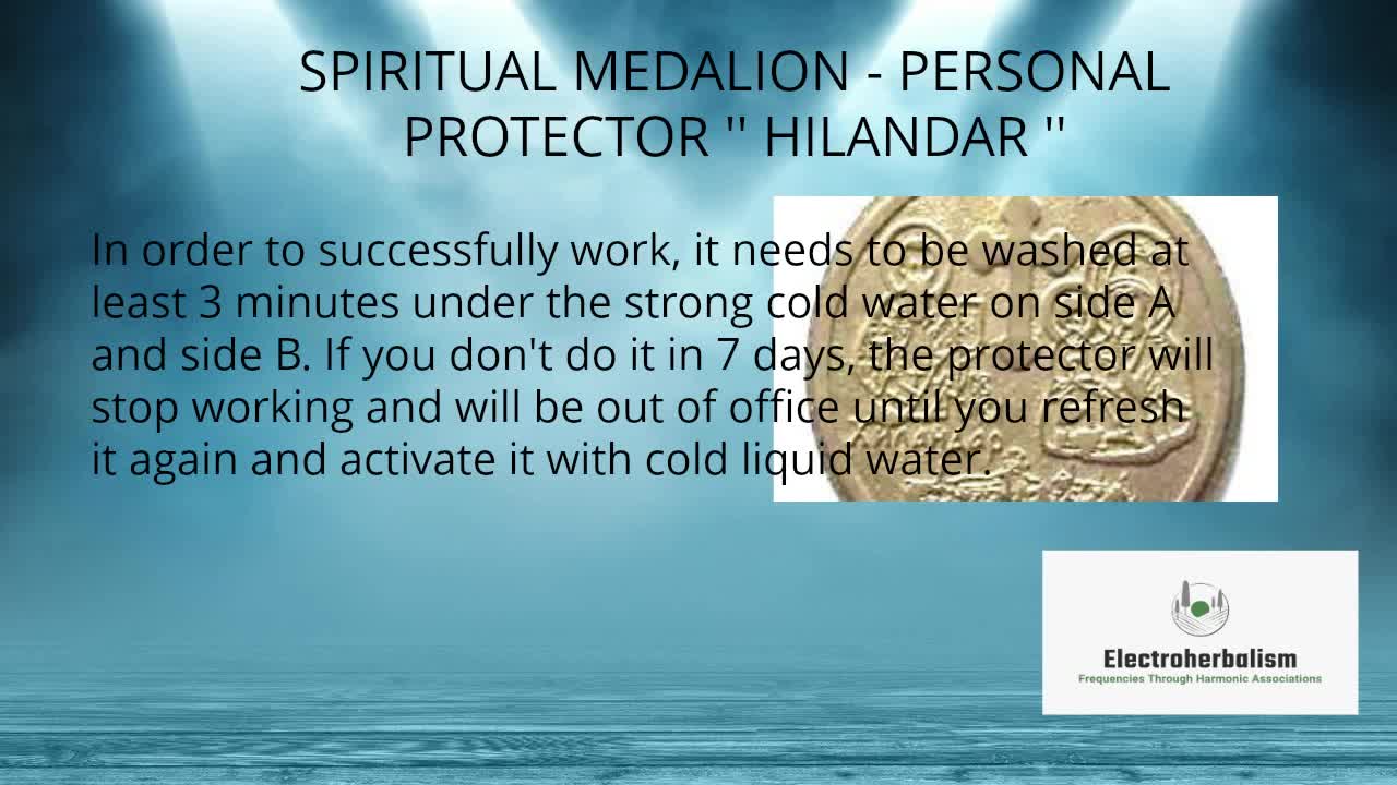 SPIRITUAL MEDALION - PERSONAL PROTECTOR '' HILANDAR ''