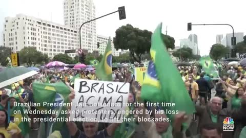 Brazil's Bolsonaro Tells Protesters To Lift Blockades