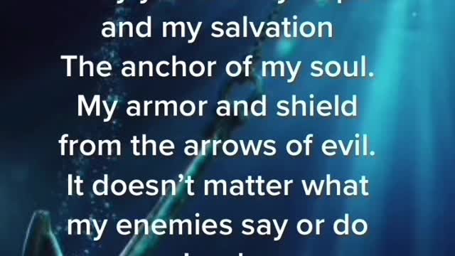 The anchor of my soul