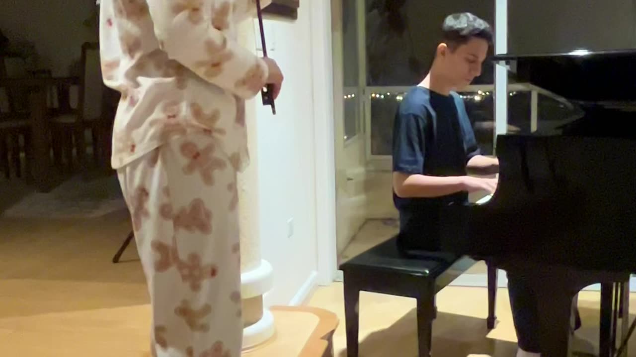 Playing piano