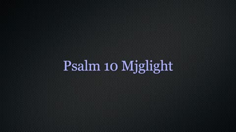 Psalm 10