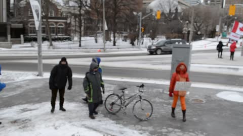 Start of the Queen's Park Freedom gathering, Christmas Eve Edition, December 24, 2022