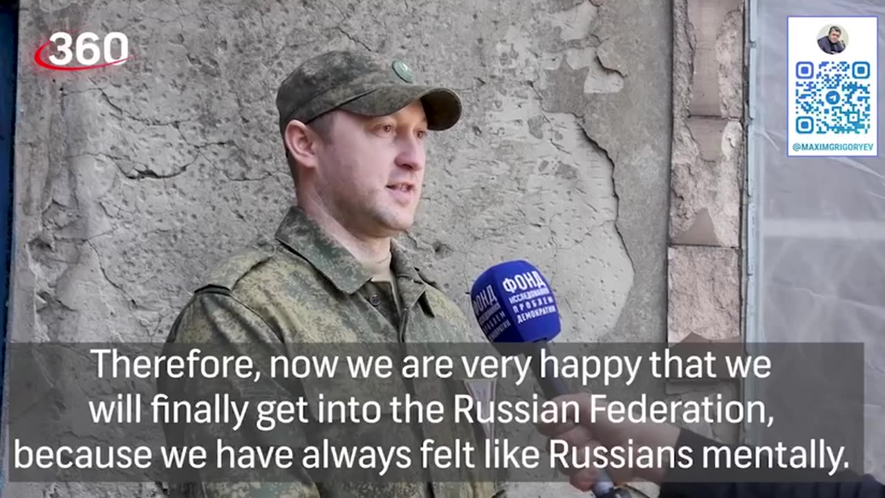 What the DPR soldiers are fighting for and how they voted. Alexander,