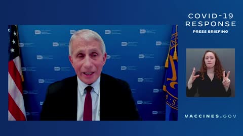 FAUCI — SPEAKING FROM THE WHITE HOUSE TODAY