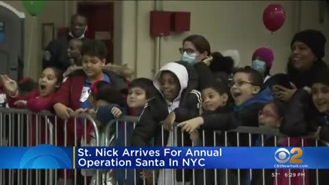 St. Nick arrives for annual Operation Santa in New York City