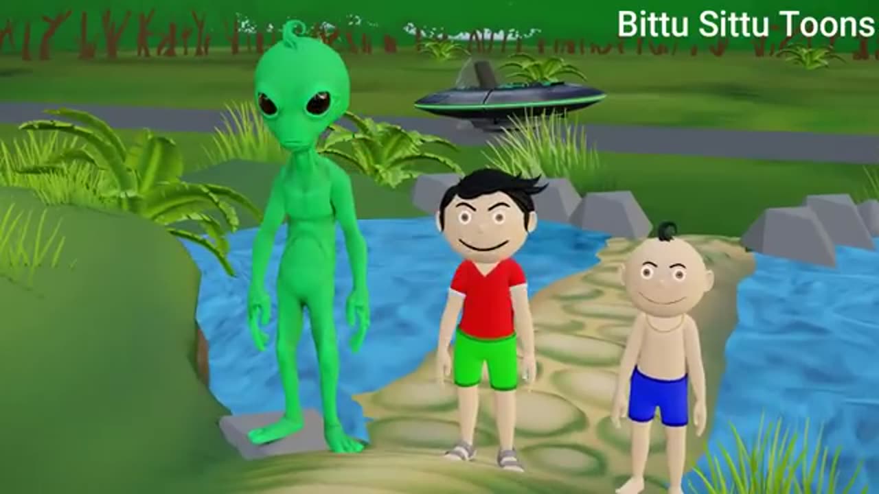 Pagal Bittu Sittu 64 | Alien Wala Cartoon | Bittu Sittu Toons | Pagal Beta | CS Bisht Vines.