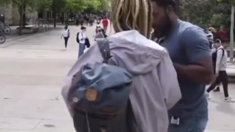 A college professor brags about getting an abortion then wouldn't let go of the preachers mic.