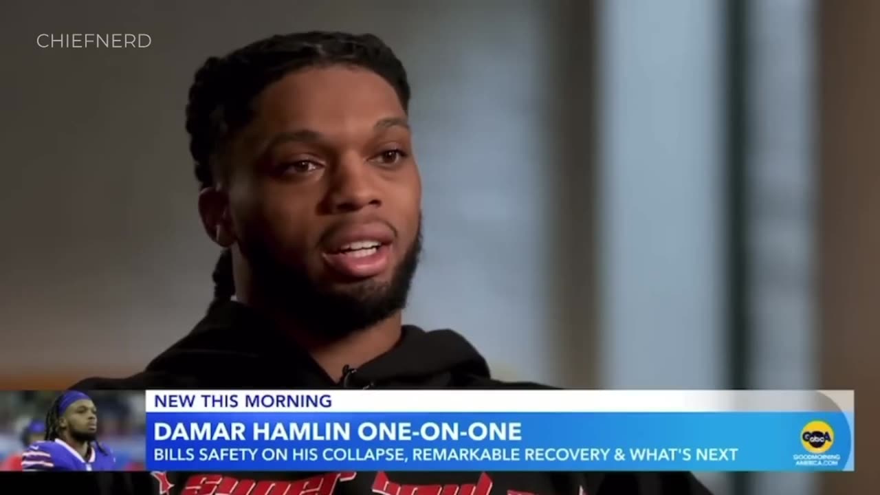 “How did doctors describe what happened to you?” Damar Hamlin: “