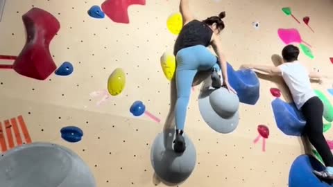 Indoor rock climbing