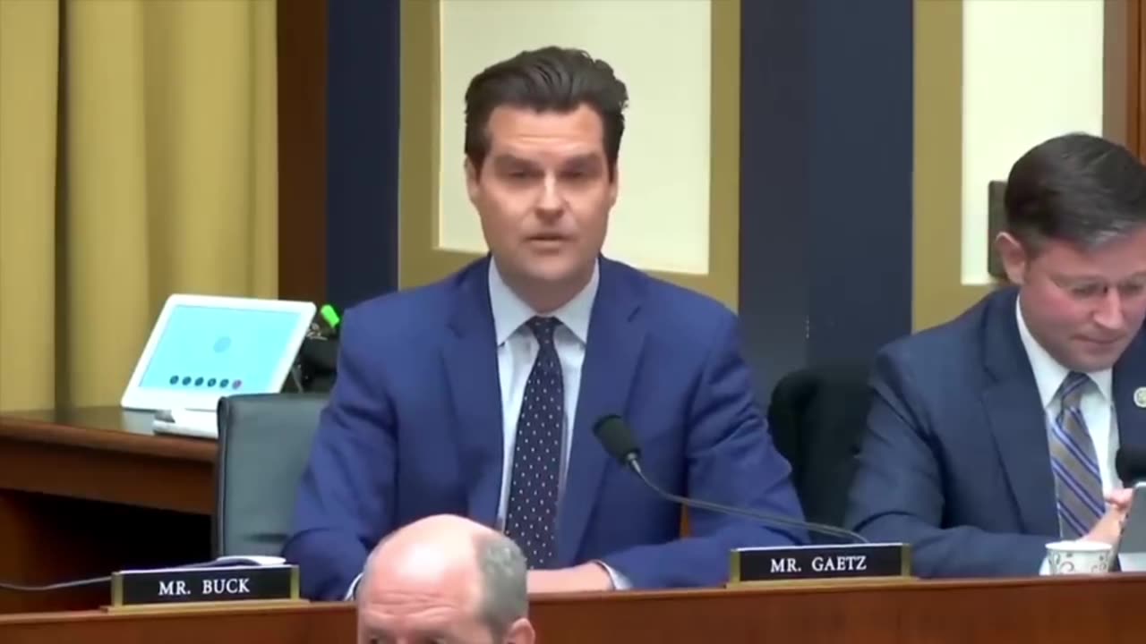 Democrats Literally SCREAM As Matt Gaetz Whips Out Hunter’s Laptop In FBI Hearing | Room Goes Crazy