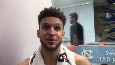 UNC Basketball F Pete Nance UNCW Postgame Interview