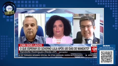 Ao vivo, Marinho ‘janta’ Randolfe Rodrigues em debate na CNN