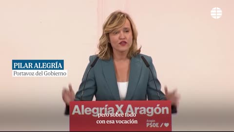 Pilar Alegría presenta su candidatura a liderar el PSOE de Aragón