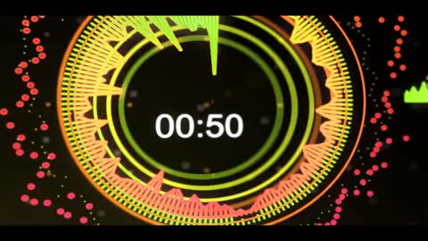 Fashion dynamic 2 minutes countdown video material