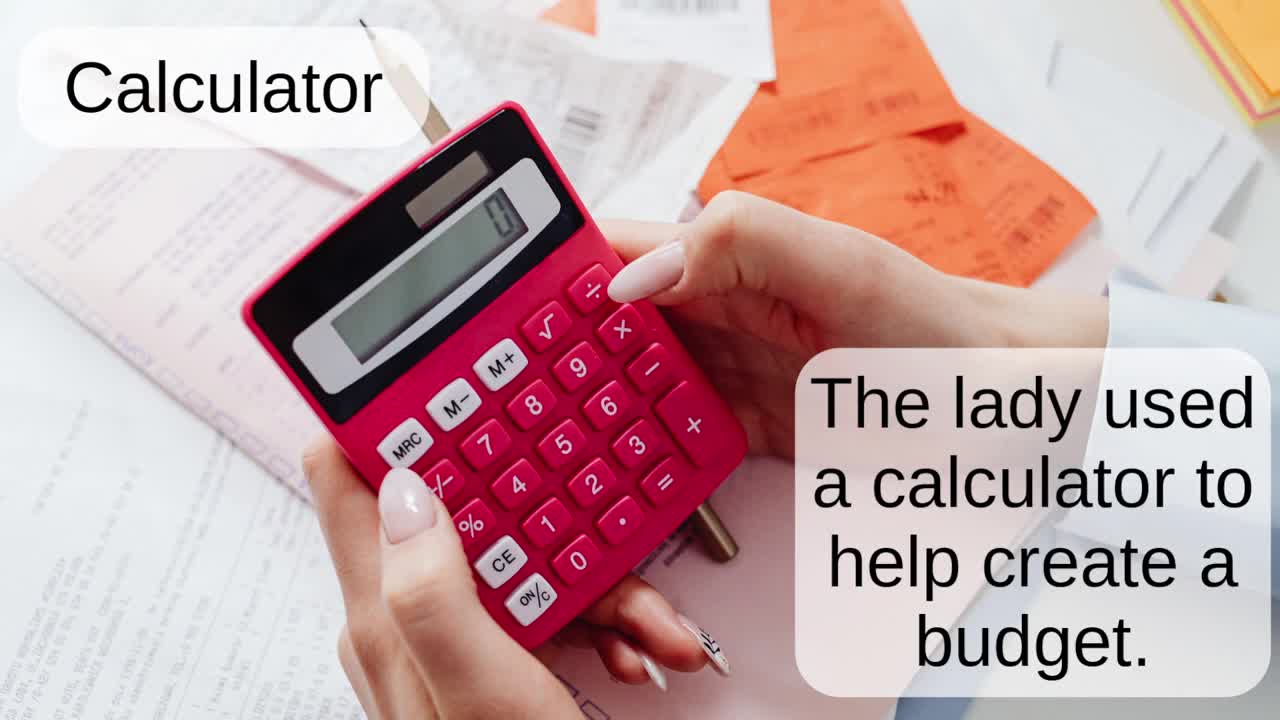 Calculator: English word pronunciation - Read Along (Australian Accent) with a picture