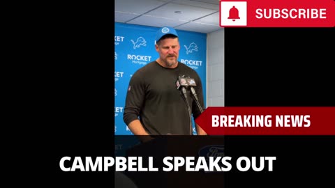 Dan Campbell Speaks Out On 4th Down Call