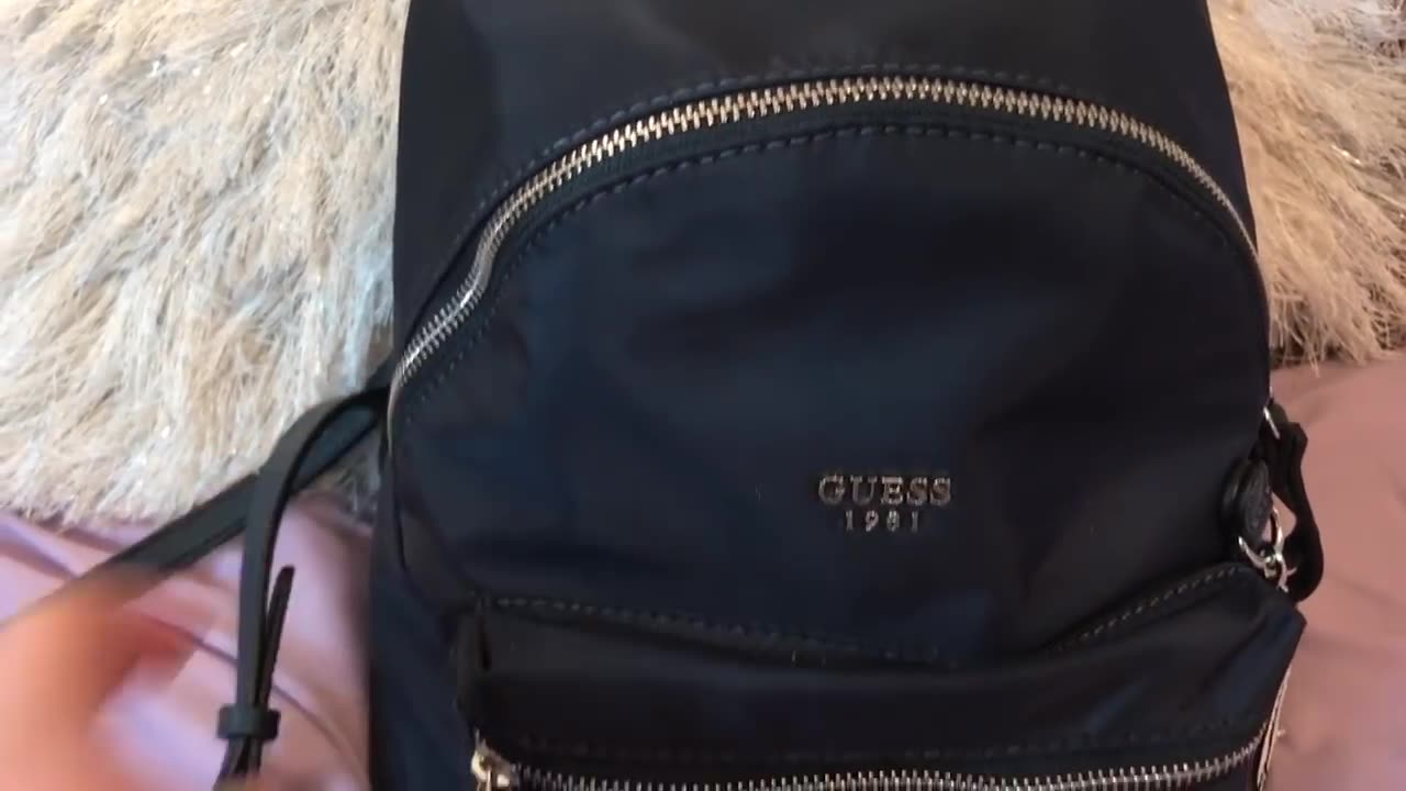 What's in my Zayn Guess Backpack Purse