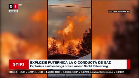 EXPLOZIE PUTERNICĂ LA O CONDUCTĂ DE GAZ ÎN RUSIA_Știri B1_20 nov 2022