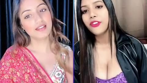 Hot girls India devil queen vs Pakistan shahzadi Fatima PK live show pat-5